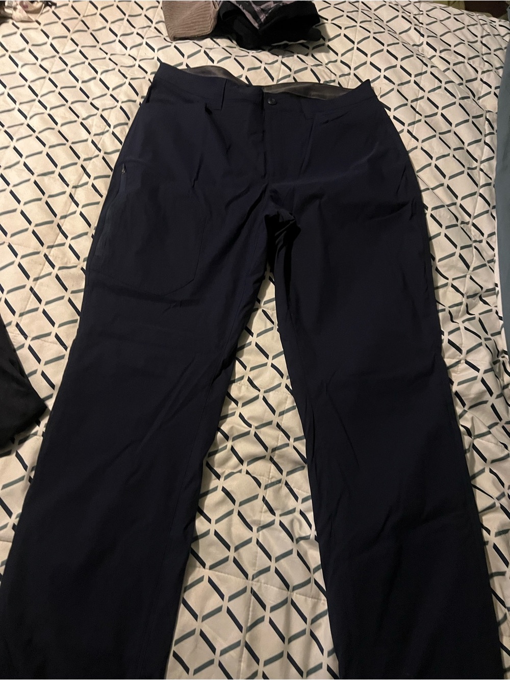Eddie Bauer Navy Stretch Chino Pants